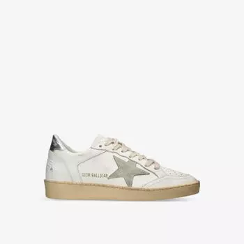 Кожаные низкие кеды ballstar 10273 Golden Goose, белый