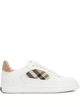Кожаные низкие кеды Burberry, белый