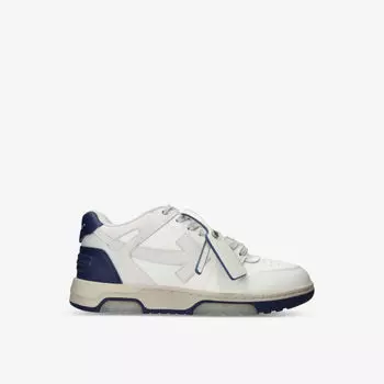Кожаные низкие кеды out of office с вышивкой Off-White, белый