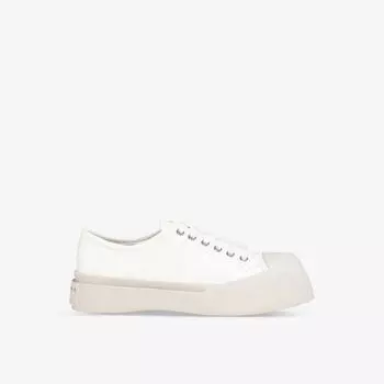 Кожаные низкие кеды Pablo на платформе Marni, лиловый