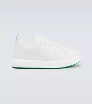 Кожаные низкие кеды Pillow Bottega Veneta, белый