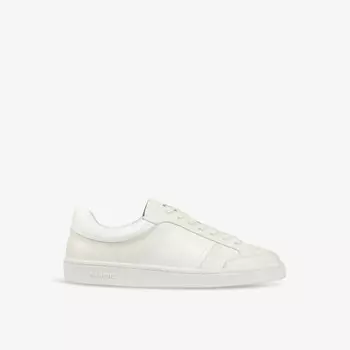 Кожаные низкие кеды со вставками в стиле ретро Sandro, цвет naturels