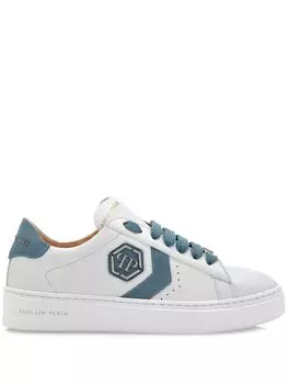 Кожаные низкие Кроссовки Philipp Plein, белый
