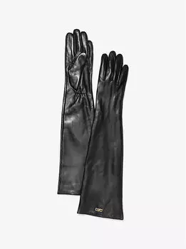 Кожаные оперные перчатки Michael Kors, черный