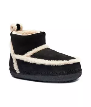 Кожаные овчинные классические зимние ботинки Inuikii, черный