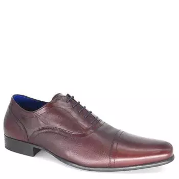 Кожаные оксфорды на шнуровке Thomas Crick, красный