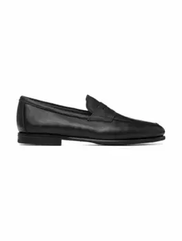 Кожаные пенни лоферы Santoni, черный