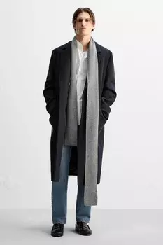 Кожаные пенни-лоферы ZARA, черный