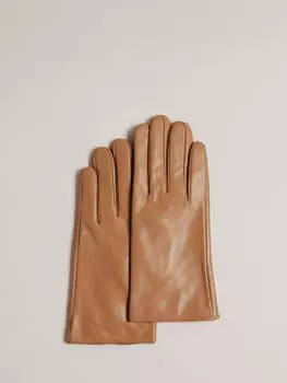 Кожаные перчатки Арлеос Ted Baker, коричневый