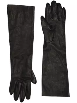 Кожаные перчатки Brunello Cucinelli, черный