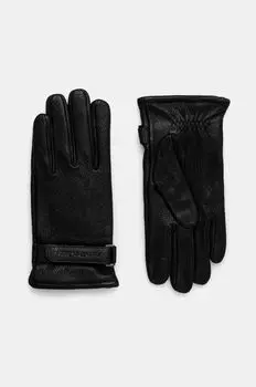 Кожаные перчатки Calvin Klein Jeans, черный