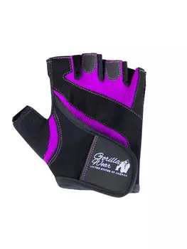 Кожаные перчатки Gorilla Wear Fitness-Handschuhe fr Damen - Schwarz/Violett