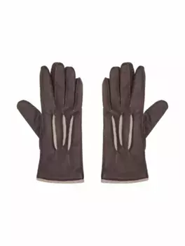 Кожаные перчатки Guanto MooRER, коричневый