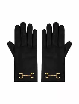 Кожаные перчатки Horsebit Gucci