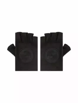 Кожаные перчатки Interlocking G Gucci, черный