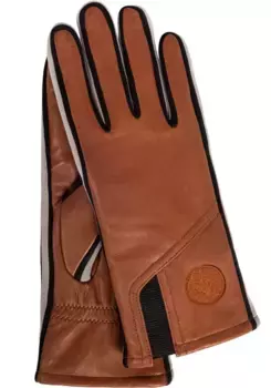 Кожаные перчатки KESSLER "Gil Touch", спортивный дизайн в стиле кроссовок с сенсорной функцией, коричневый