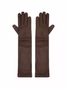 Кожаные перчатки Kiton, коричневый