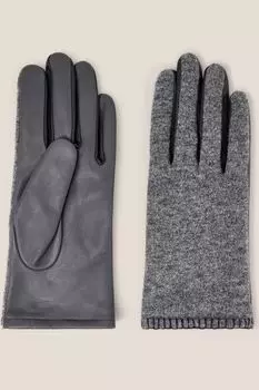 Кожаные перчатки Люси White Stuff, серый