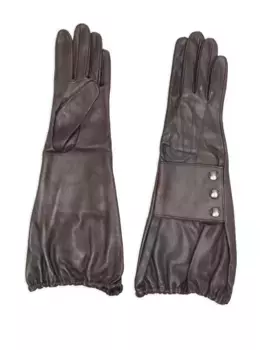 Кожаные перчатки Manokhi, коричневый