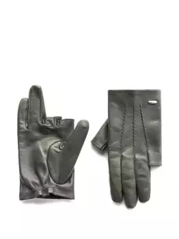 Кожаные перчатки OUR LEGACY, серый