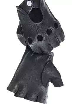 Кожаные перчатки PEARLWOOD, дышащие, ветро- и водоотталкивающие, черный