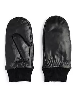 Кожаные перчатки Pieces Lederhandschuhe, черный