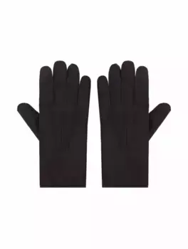 Кожаные перчатки с логотипом Loro Piana, коричневый