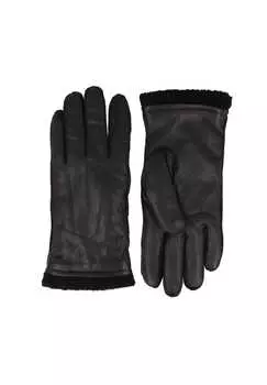 Кожаные перчатки Strellson, черный