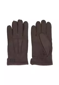 Кожаные перчатки strellson, цвет Dark Brown
