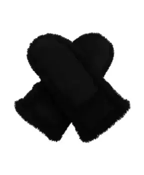 Кожаные перчатки Yves Salomon, черный