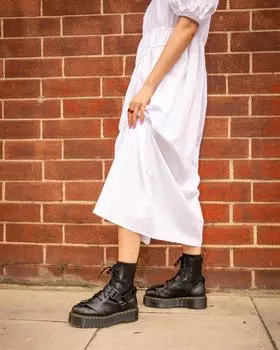 Кожаные платформы Jadon Boot Harness Dr. Martens