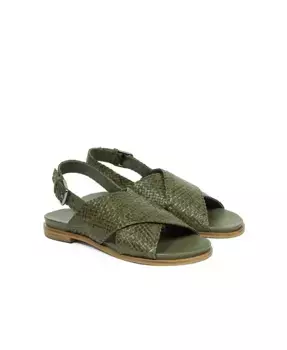 Кожаные плетеные сандалии Crossover Celtic & Co., зеленый