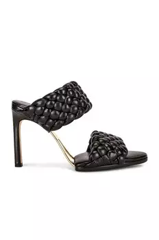 Кожаные плетеные сандалии Lido Bottega Veneta, черный