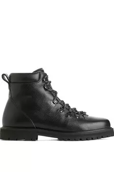 Кожаные походные ботинки Arket, черный
