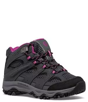 Кожаные походные ботинки Merrell Moab 3 для девочек (для малышей), серый