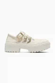 Кожаные полуботинки Chuck Taylor All Star Lugged Heel MJ Converse, белый