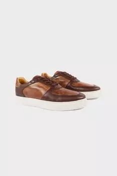 Кожаные повседневные кроссовки Brixton The Wolf, коричневый