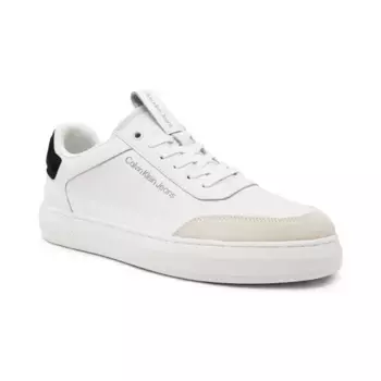 Кожаные повседневные кроссовки на чашечной подошве Calvin Klein, белый