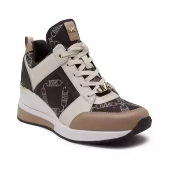 Кожаные резиновые кроссовки Michael Kors, бежевый