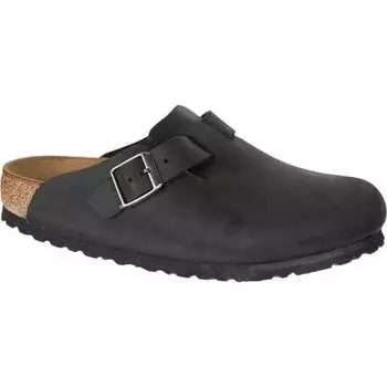 Кожаные сабо Boston мужские Birkenstock, цвет Black Oiled Leather