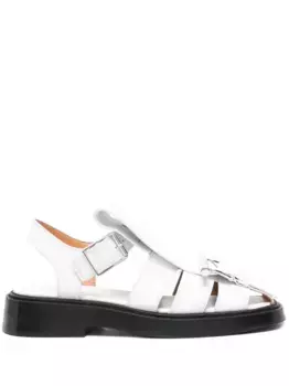 Кожаные сандалии Alexander McQueen, белый