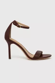 Кожаные сандалии Allie Lauren Ralph Lauren, коричневый