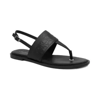 Кожаные сандалии Almond Tp Sandal - hf mono Calvin Klein, черный