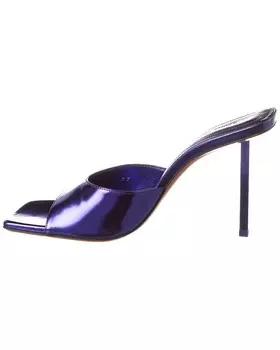 Кожаные сандалии AMINA MUADDI Laura 95, фиолетовый