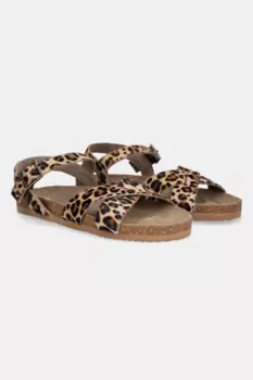 Кожаные сандалии Answear.Lab, бежевый