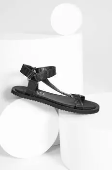 Кожаные сандалии Answear Lab, черный