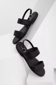 Кожаные сандалии Answear Lab, черный