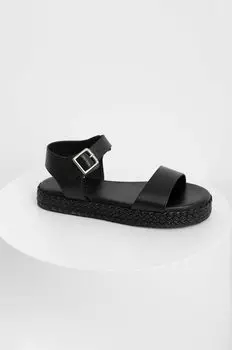 Кожаные сандалии Answear Lab, черный
