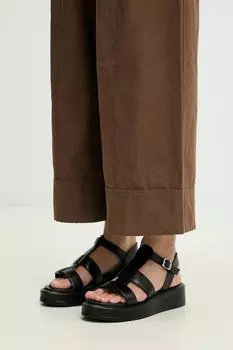 Кожаные сандалии Answear.Lab, черный