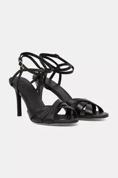 Кожаные сандалии Answear.Lab, черный